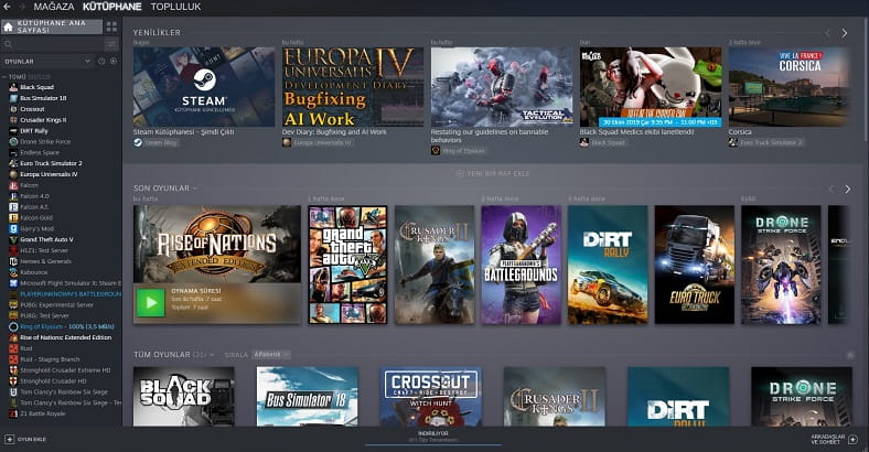 steam kutupjane